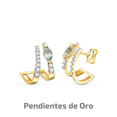 Pendientes de oro